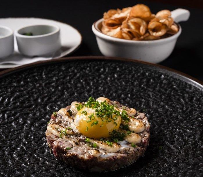 Steak tartare by Chef Josef Driemel, Dockside. 