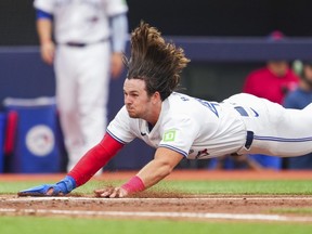 Addison Barger of the Toronto Blue Jays