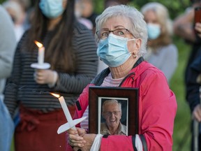 vigil for COVID victims