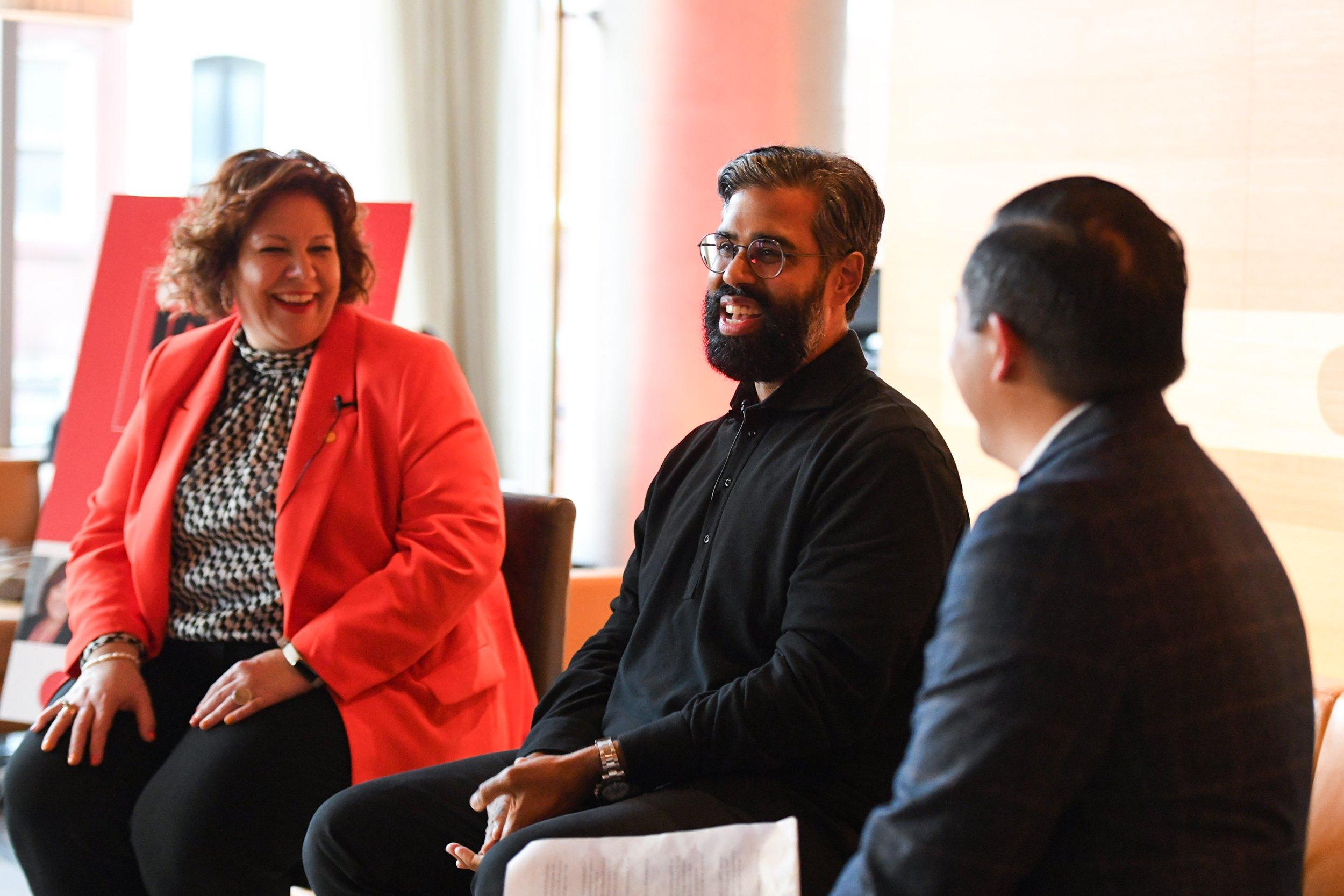 Kristic, Kanwar and Maghanoy on a panel