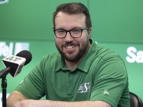 Roughriders offensive co-ordinator Marc Mueller