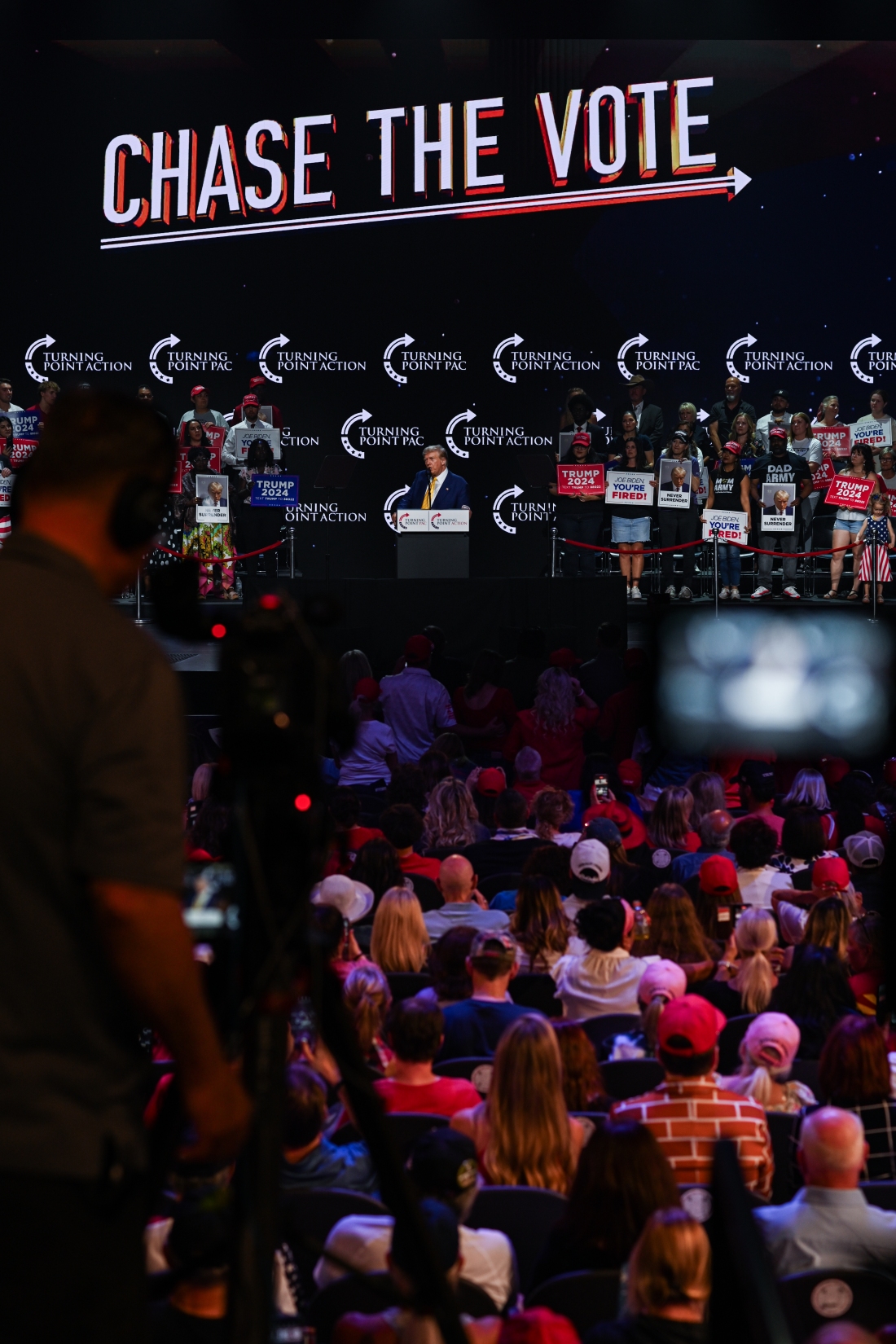 Former President Donald Trump speaks at Dream City Church in Phoenix, Ariz. on Thursday, June 6, 2024.