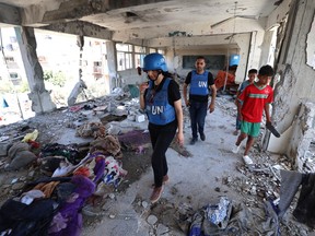 Bombed school in Gaza