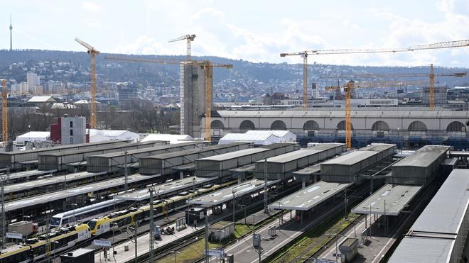 Verkehr: Der Bahnhof des milliardenschweren Bahnprojekts Stuttgart 21.