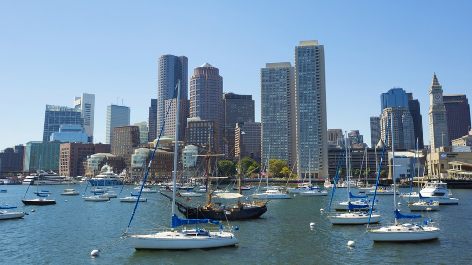 A view of the Boston skyline.