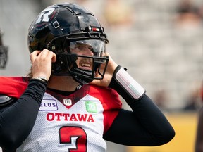 Ottawa Redblacks quarterback Dru Brown