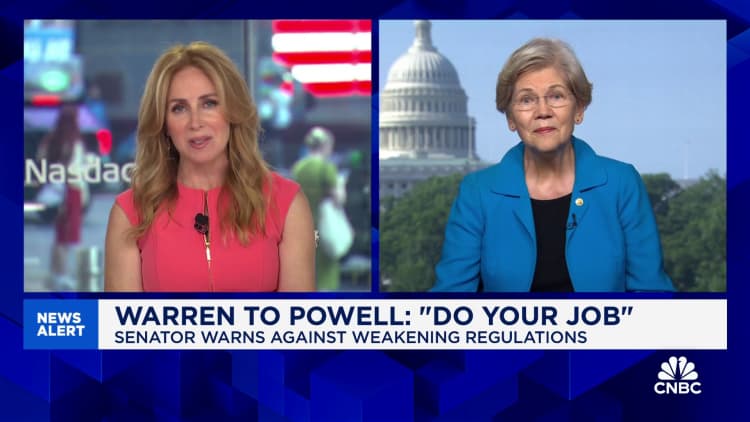 Sen. Warren: It's not the job of Jay Powell to carry water for the biggest banks in this country