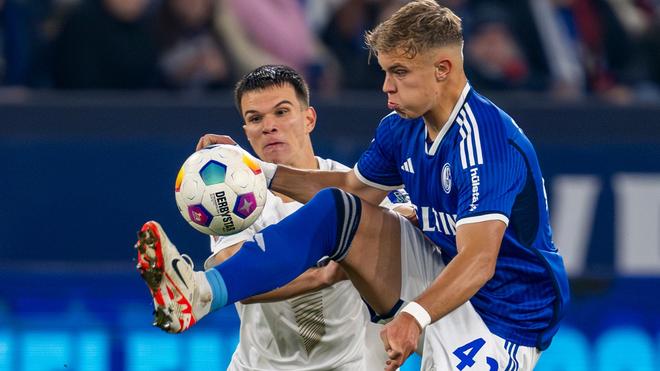 Bundesliga: Schalkes Keke Topp (r.) in Aktion.