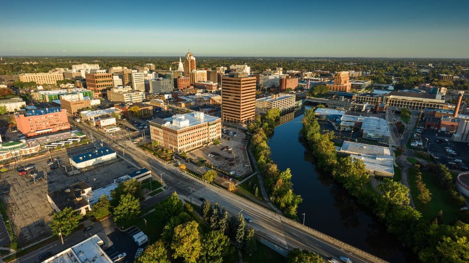 lansing michigan aerial view