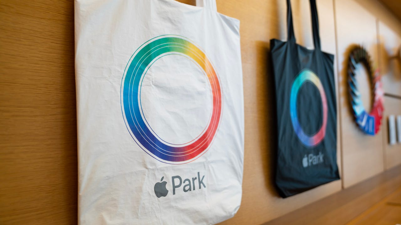 Apple park logo on bags