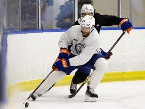 The Edmonton Oilers' Warren Foegele (37)