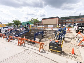 Water main repairs