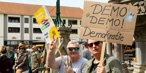 Gemeinsam für Menschenwürde und Demokratie - Kundgebung gegen Rechtsextremismus