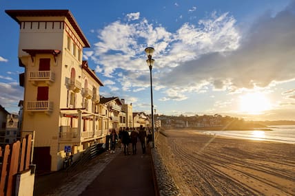 Die wunderschöne Promenade Jacques Thibaud in Saint-Jean-de-Luz.