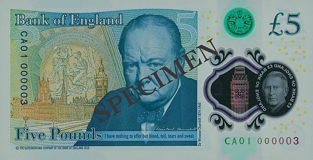 A new £5 note with the serial number CA01 00003 will be available to purchase at a charity auction held by Spink & Son on 13 June