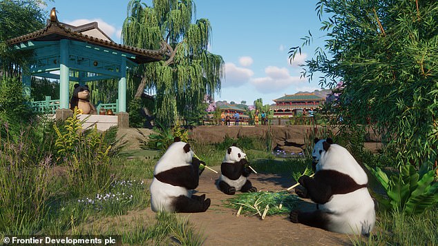 Eating shoots: Frontier said high demand for its back-catalogue games and Planet Zoo: Console Edition helped its revenue total around £89million for the 12 months ending May