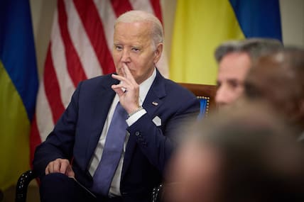 US Präsident Joe Biden und Präsident der Ukraine, Wolodymyr Selenskyj.