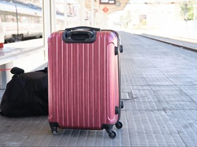 Pink suitcase