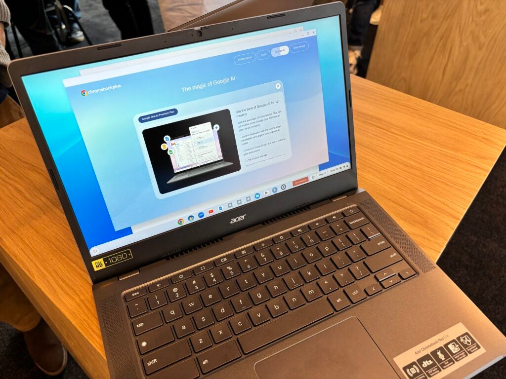 Google Gemini on Chromebook Plus