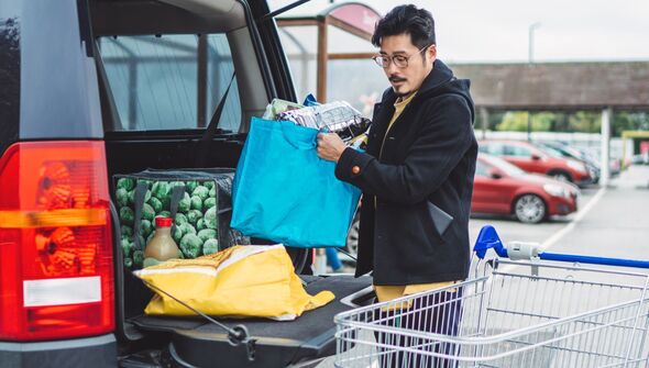 A man shopping