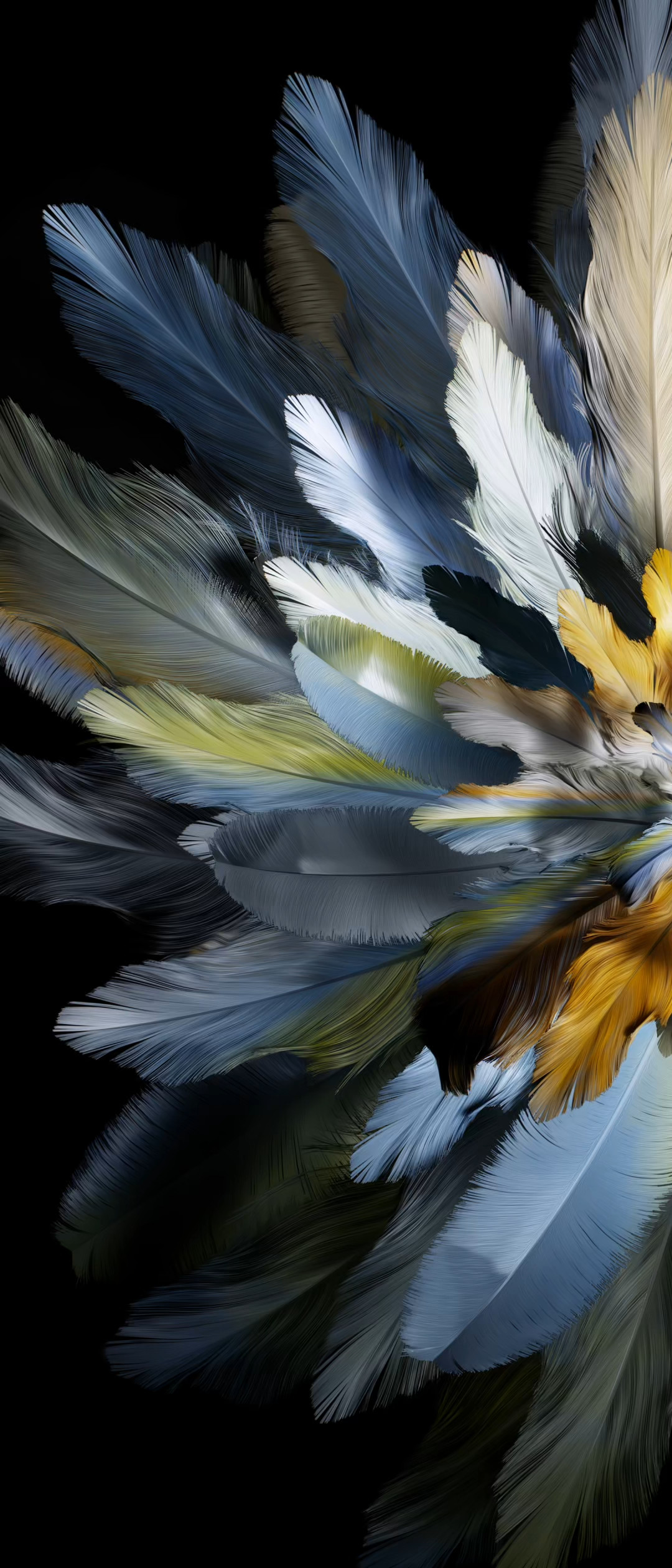 Oppo Find N3 Flip wallpaper of feathers