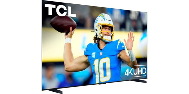 The TCL 98-inch S5 4K TV on a white background.