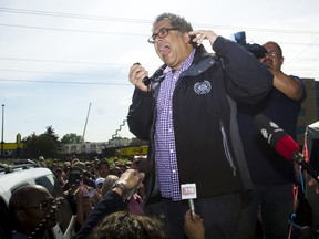 Naheed Nenshi during the 2013 flood