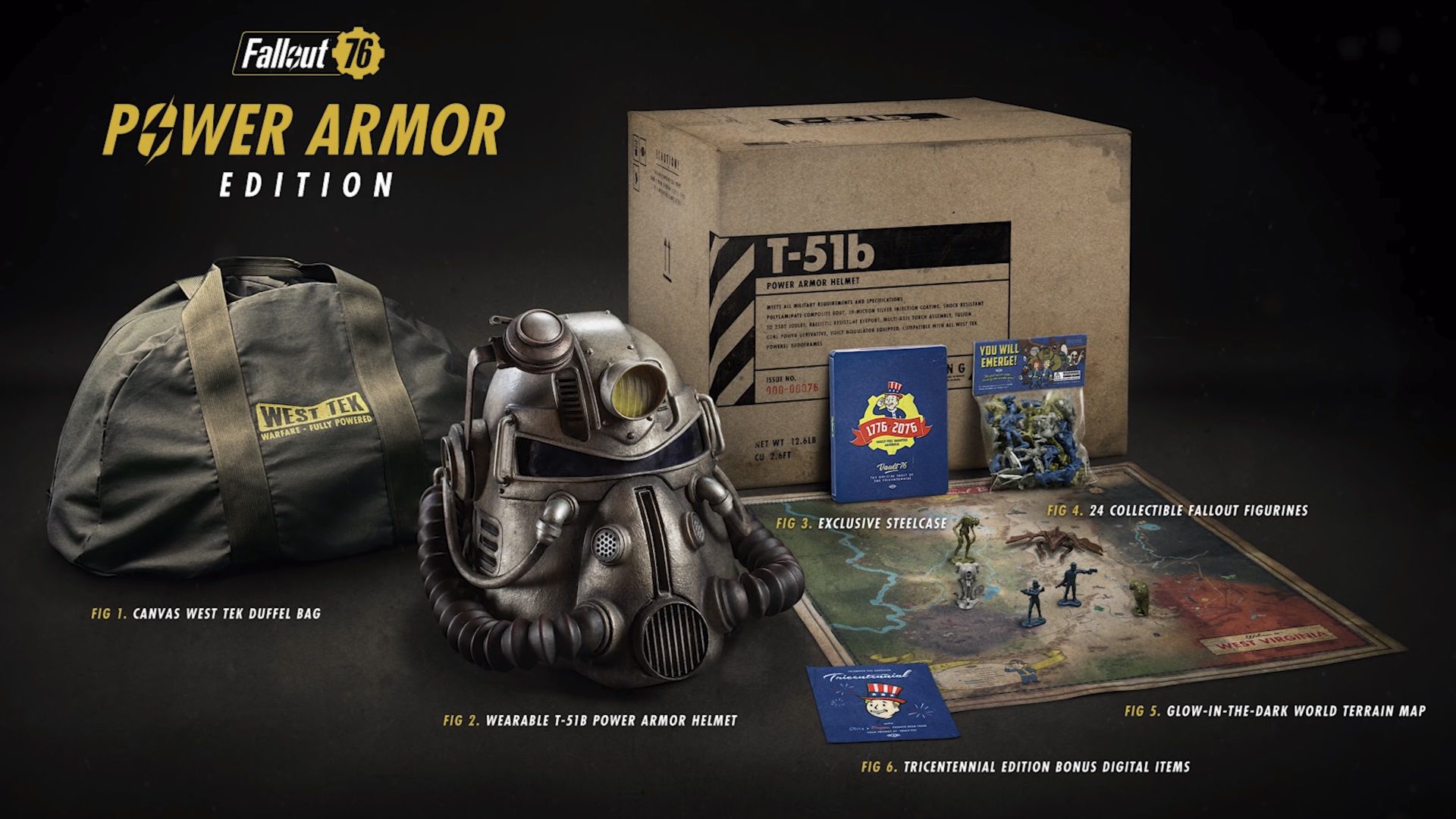 The controversial Power Armor Edition of Fallout 76 that featured a low-quality nylon bag.