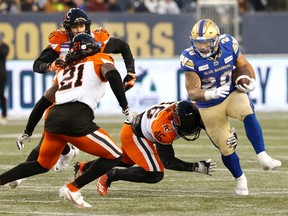 Bombers running back Brady Oliveira