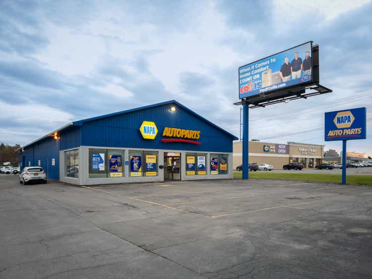 Napa Autoparts Storefront