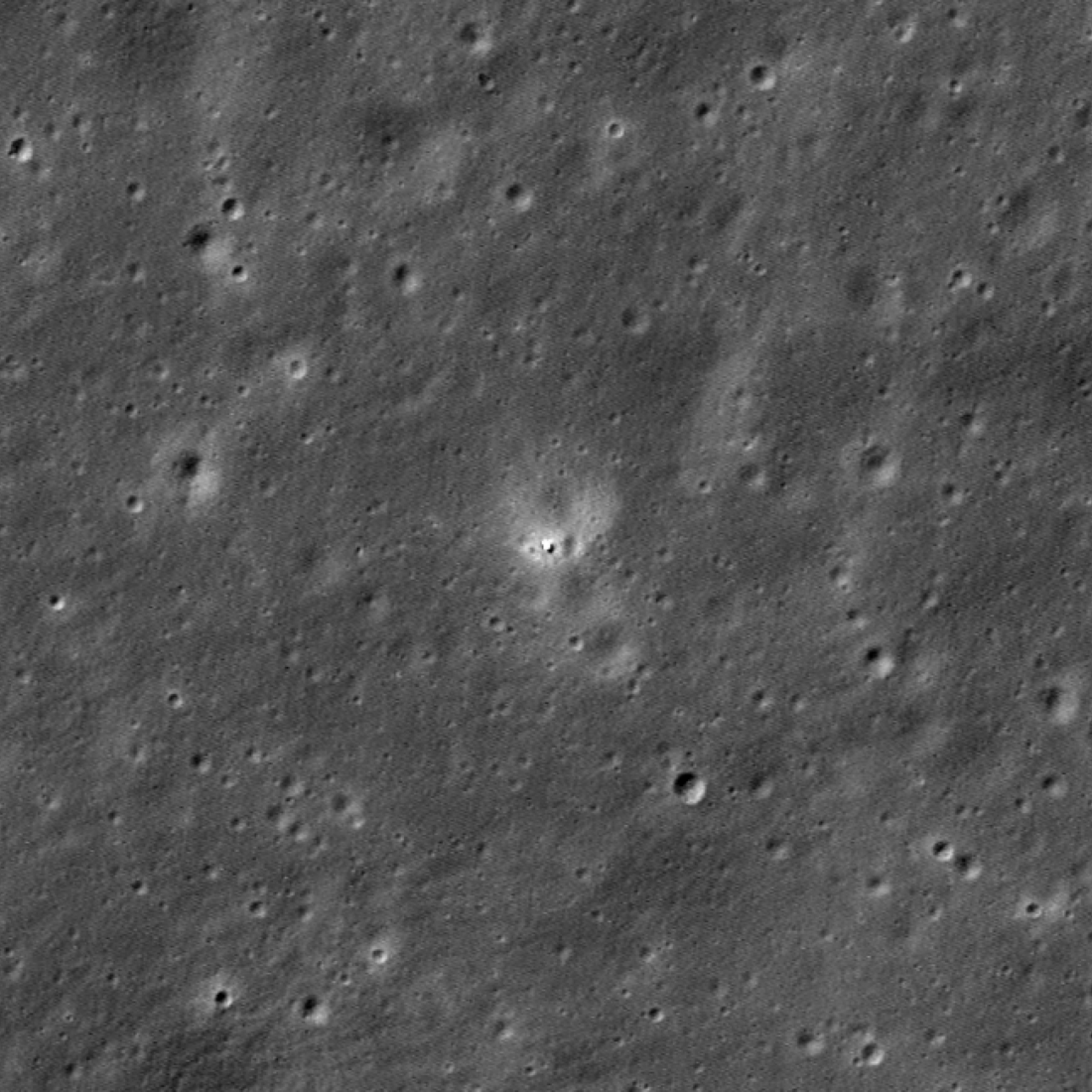 NASA's Lunar Reconnaissance Orbiter Camera recently snapped this view of China's Chang'e 6 spacecraft on the lunar surface.