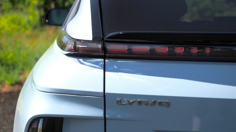 Lyriq rear badge