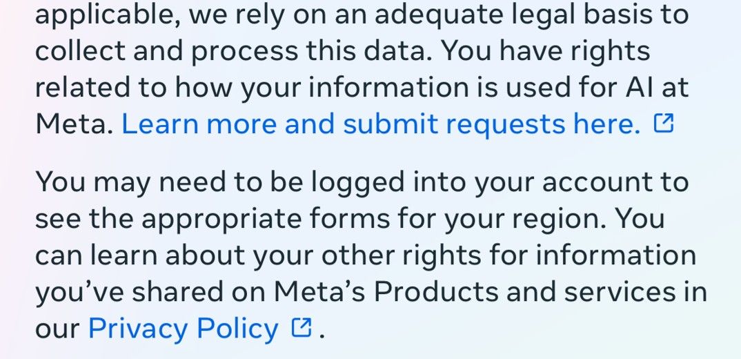 Learn more And summit request hyperlink on Meta help page.