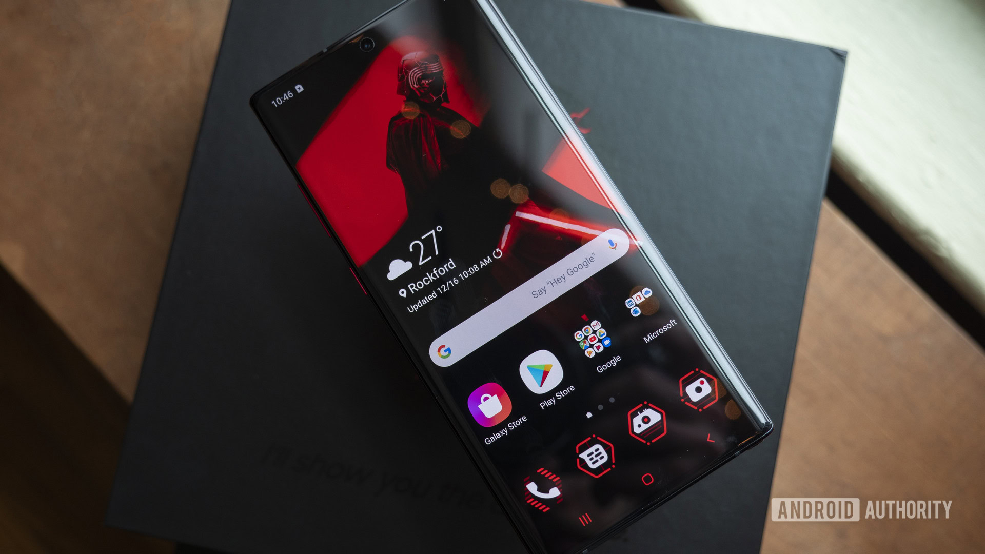 samsung galaxy note 10 plus star wars edition home screen wallpaper