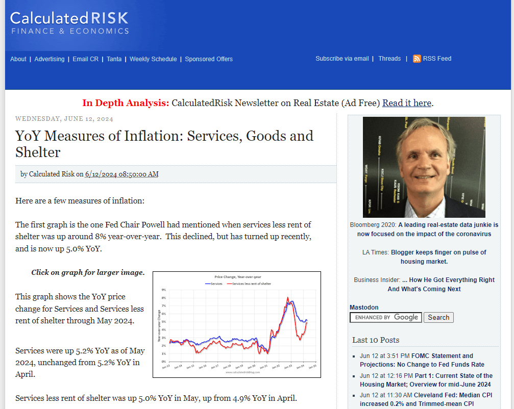 Article snapshot of inflation