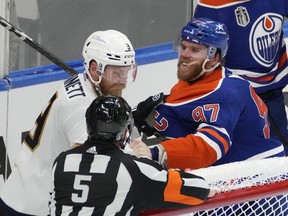 The gloves came off as Edmonton Oilers fought their way back into the series vs. Florida Panthers