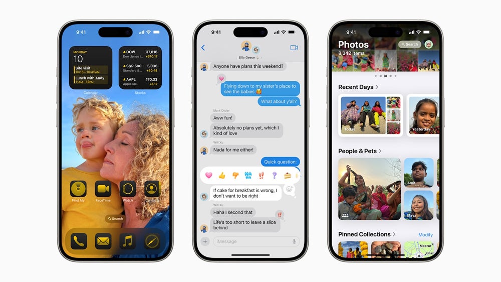 iOS 18 lets you change the color of icons on the iPhone, brings new text effects and adds more connections to Photos.